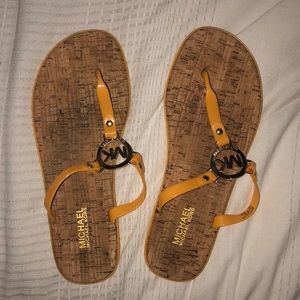 Michael Kors Yellow/Gold Sandals